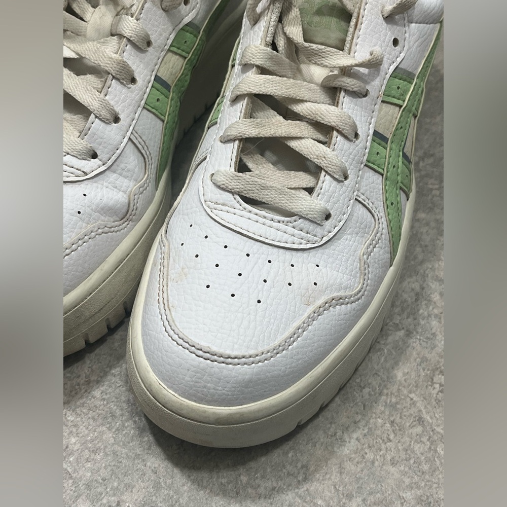 White and Green Sneakers